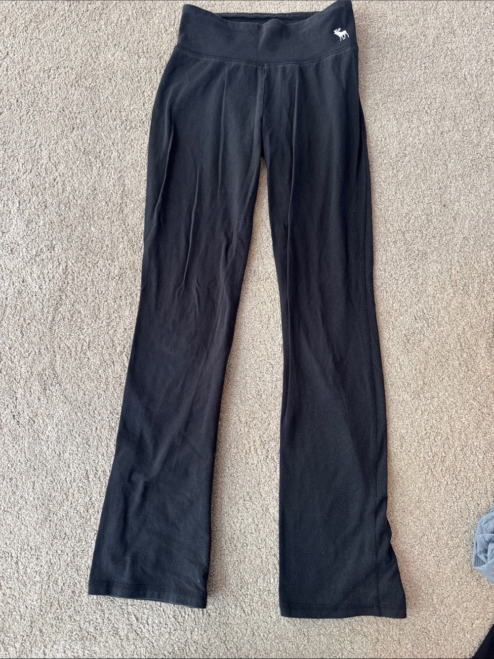 Abercrombie & Fitch Girls Black Flare Yoga Pants